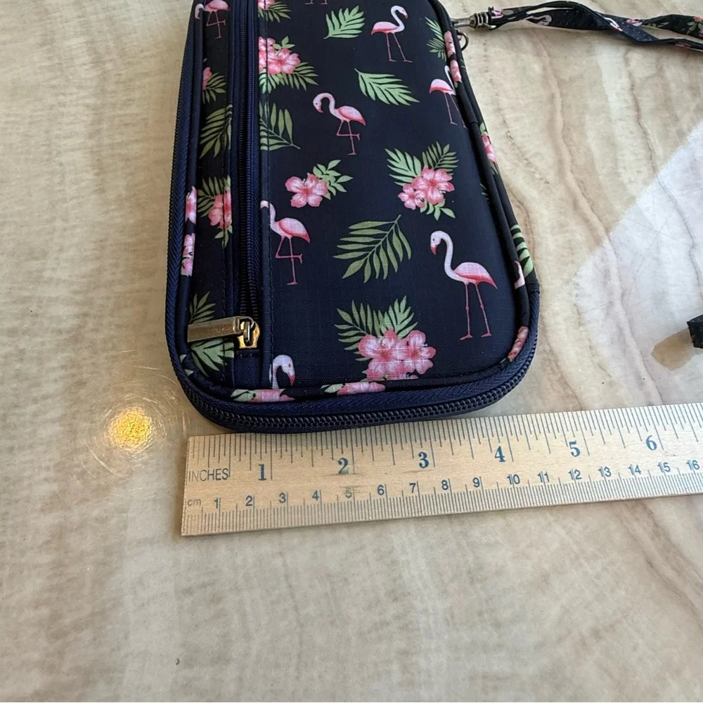 Flamingo and Floral Print Bag - Picture 6 of 9